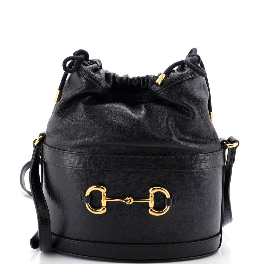 Gucci Small Horsebit 1955 Bucket Crossbody Bag Leather